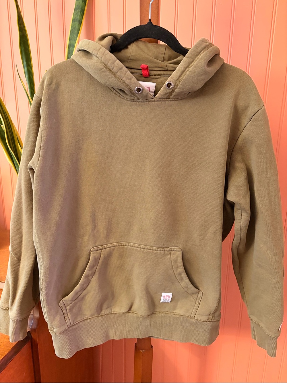 Topo Designs Men’s Large Hoodie – Olive Green